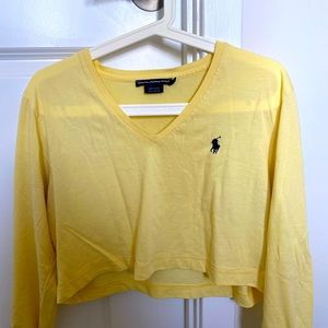Vintage Polo Crop Longsleeve Tee